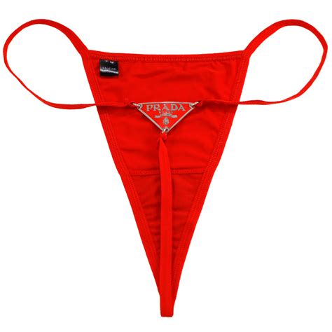 prada thongs panties|Prada.